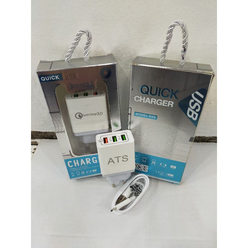 TC charger cas cesan mikro USB universal Qualcomm 3.0 3 USB