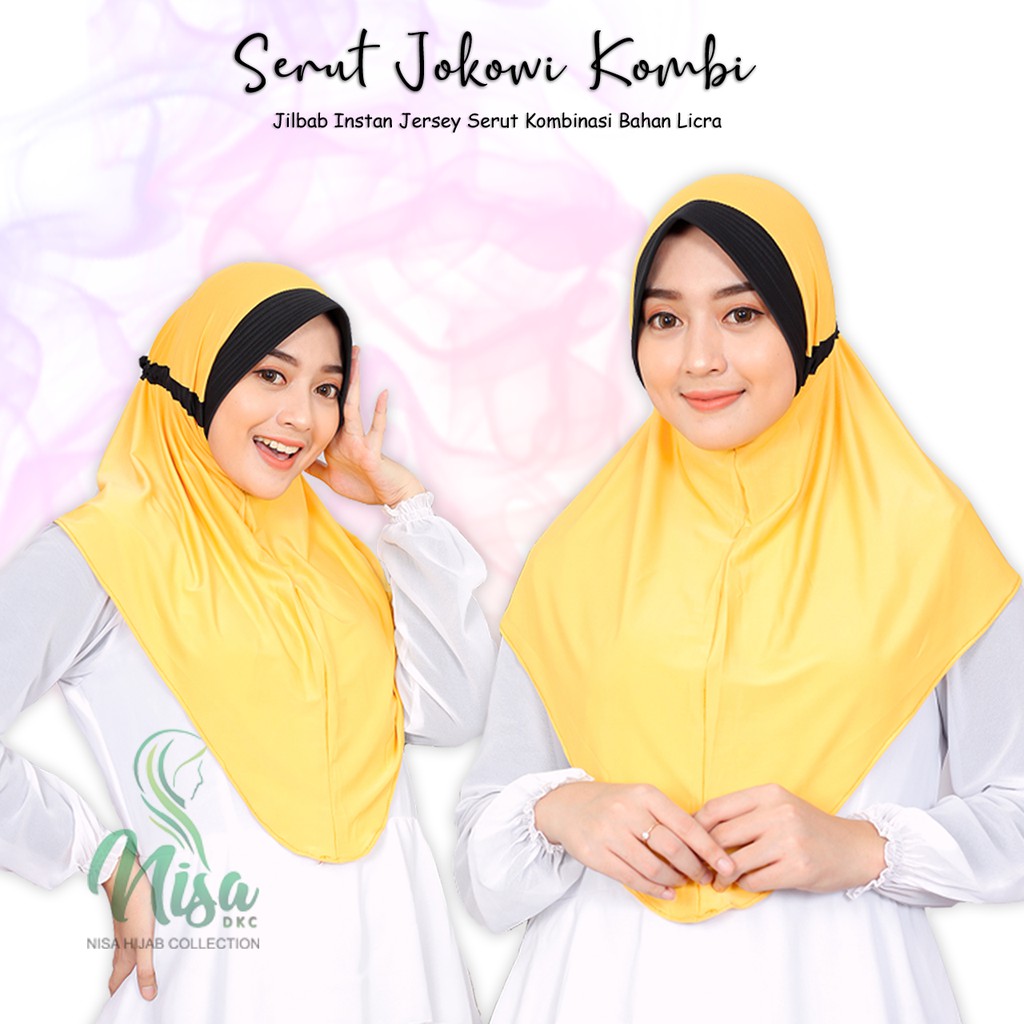 Jilbab Serut Kombinasi Hijab Jokowi Najwa Polos