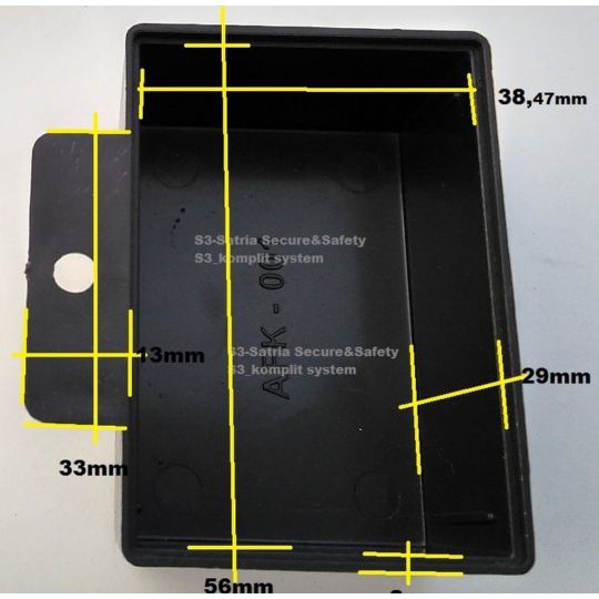 New Electronic BOX Projek / BOX PLASTIK HITAM 1 KUPING / Casing Driver buble per box