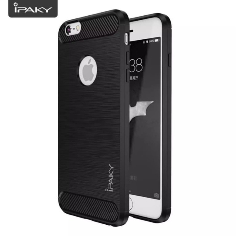 CASE SLIM FIT CARBON IPAKY IPHONE 6 PLUS SOFTCASE - FA