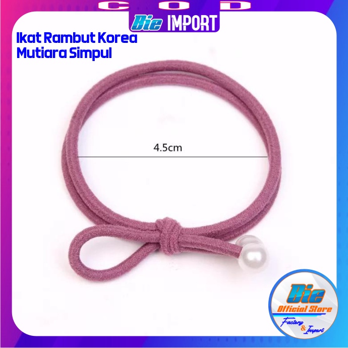 Ikat Rambut Korea Mutiara 2 Layer Korean Style Impor Best Seller