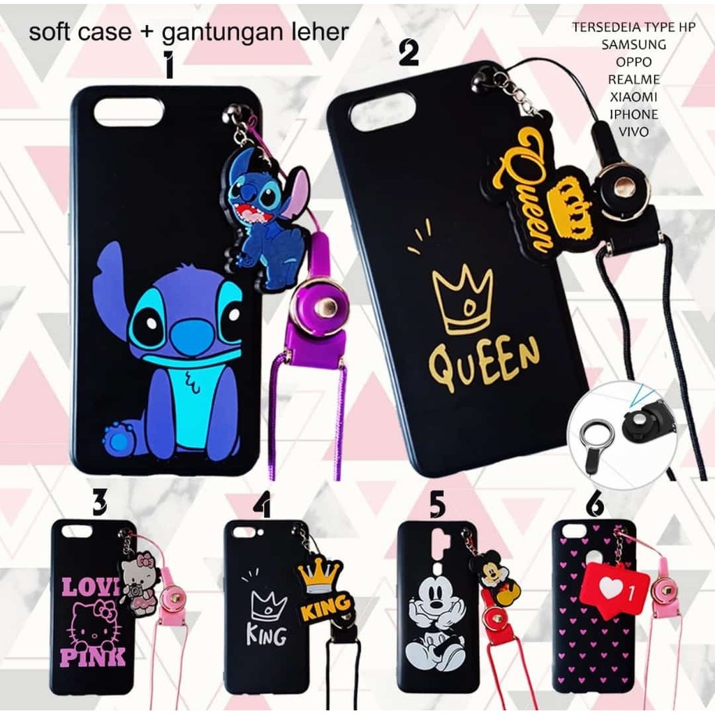 SOFTCASE KARAKTER PLUS TALI GANTUNGAN ALL TYPE SAMSUNG