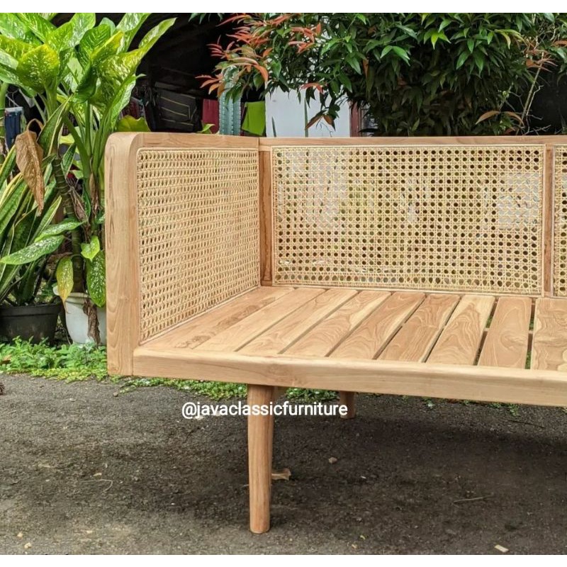 BANGKU 3 SEATER ROTAN KAYU JATI MINIMALIS VINTAGE RETRO SOFA TV SCANDINAVIA ANTIK FINISHING BLEACHING FURNITURE JEPARA-2