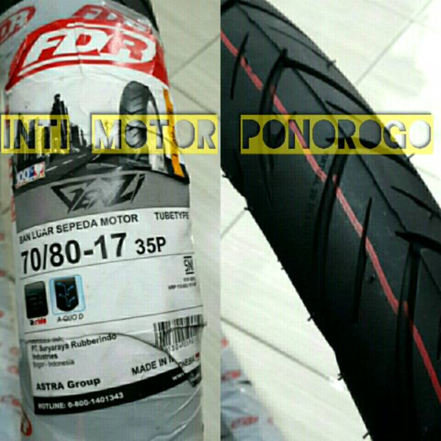 Ban FDR Genzi 70 80 ring 17 TubeTYPE Ban FDR 708017 TT ban luar fdr 7080 ring17 BAN FDR 70 80 17 ter