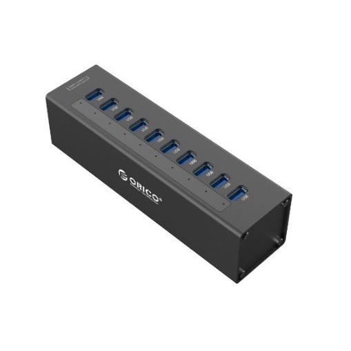 Usb A 3.0 hub orico 10 port 500mah 5Gbps aluminum adapter a3h10-Nbc a3-h10 - Terminal usb3.0 10port 10 slot adaptor