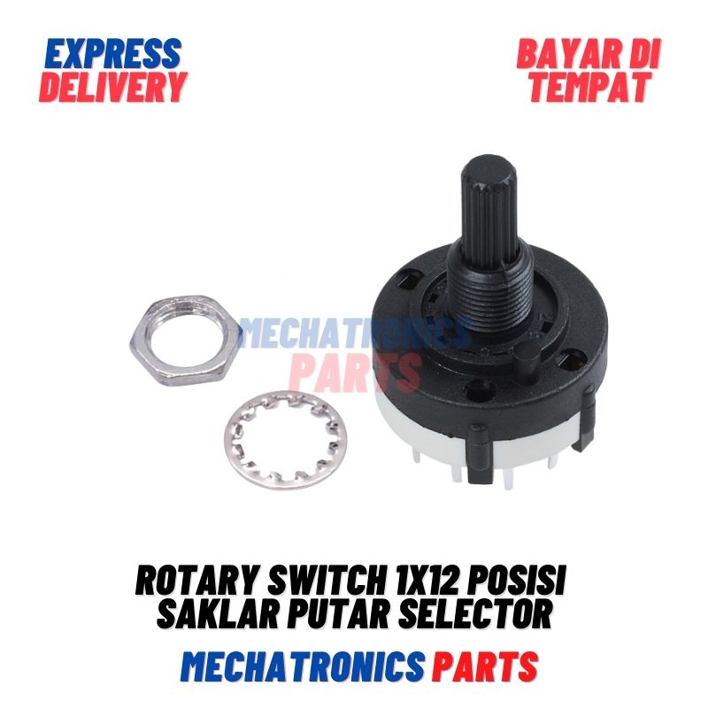 Rotary Switch 1x12 Posisi Saklar Putar Sakelar Selector Selektor