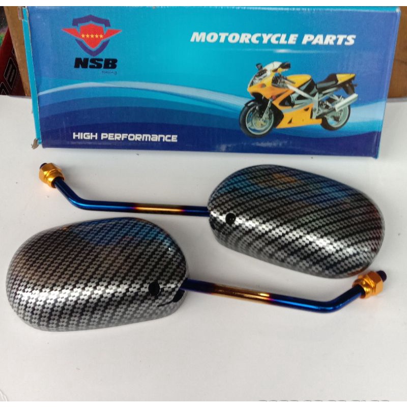 kaca spion-spion model Mio karbon two tone motor Yamaha Mio sporty Mio soul Mio Smile Mio GT Mio M3 