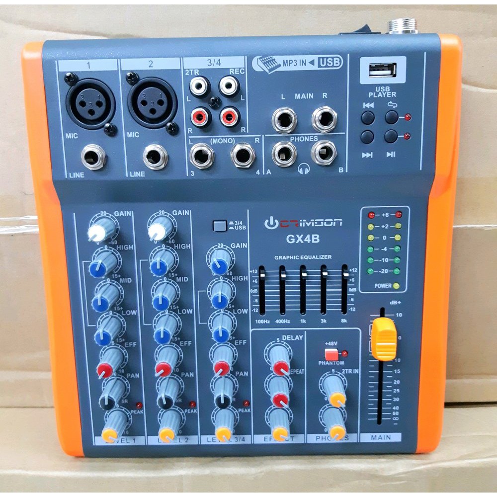 Promo  Mixer mini 4 Channel Crimson GX4 Usb