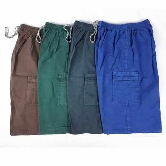 DAPAT 2 CELANA CARGO SOFT JEANS POLOS + ARMY