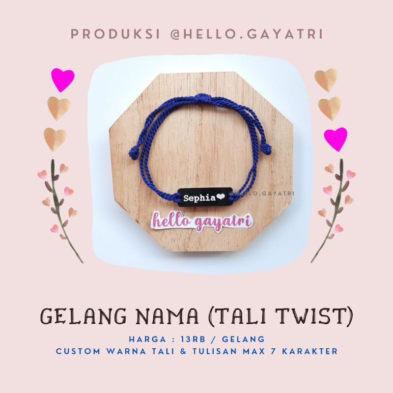 GELANG NAMA [Tali Twist]