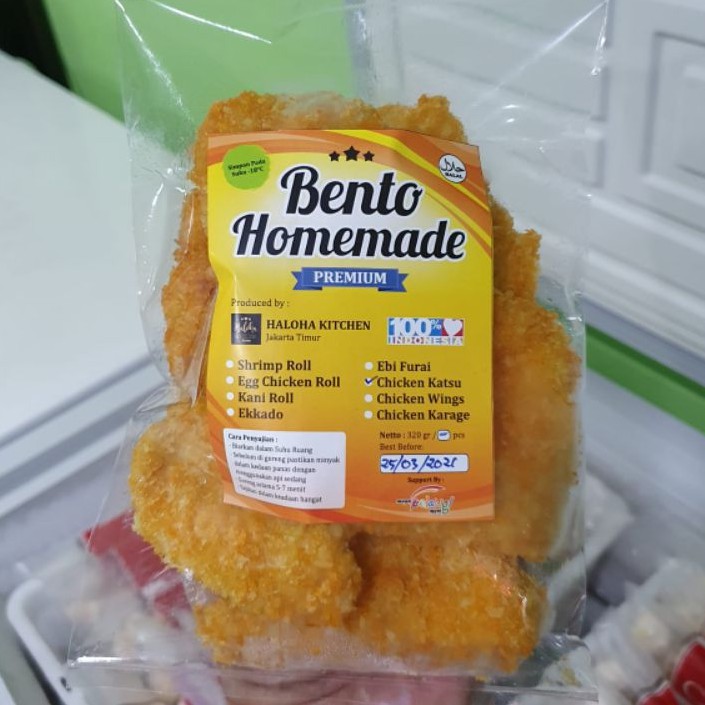 Chicken Katsu Bento Homemade Tanpa Pengawet 320g