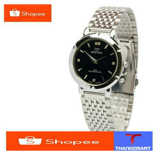 jam tangan wanita Tipis stainles steel 2 JARUM NO SECOND 24 HOURS - MGK019