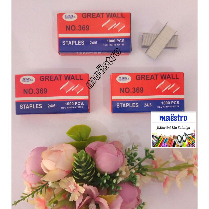 

Isi Staples Great Wall No.369 / Isi Staples Great Wall No.3 / Isi Staples HD-50 / Isi Staples Besar