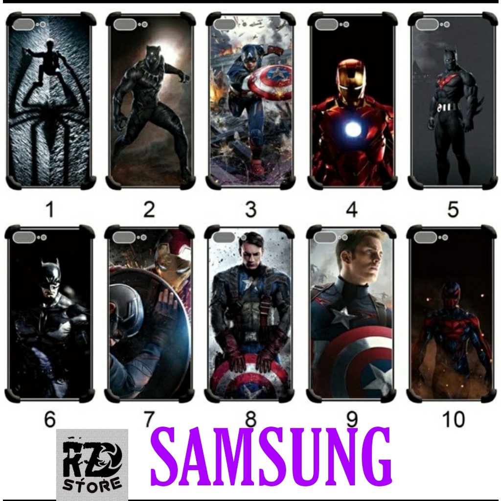 Case KARAKTER SUPER HERO SAMSUNG A21S A11 A30S J2 PRIME SOFT HARD CASE SILIKON CASING