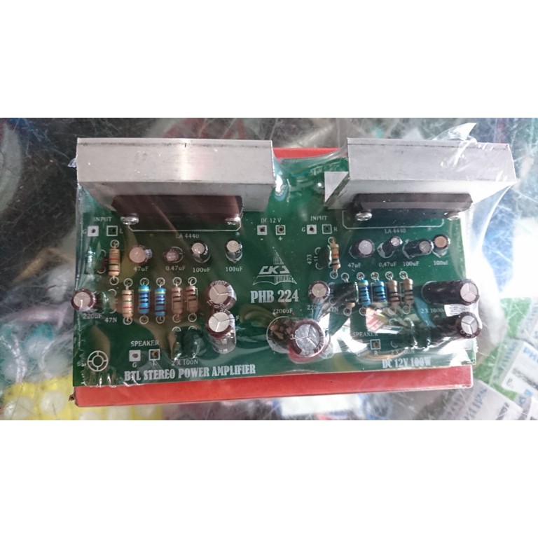 POWER KIT Amplifier stereo BTL DC12V 100W phb224