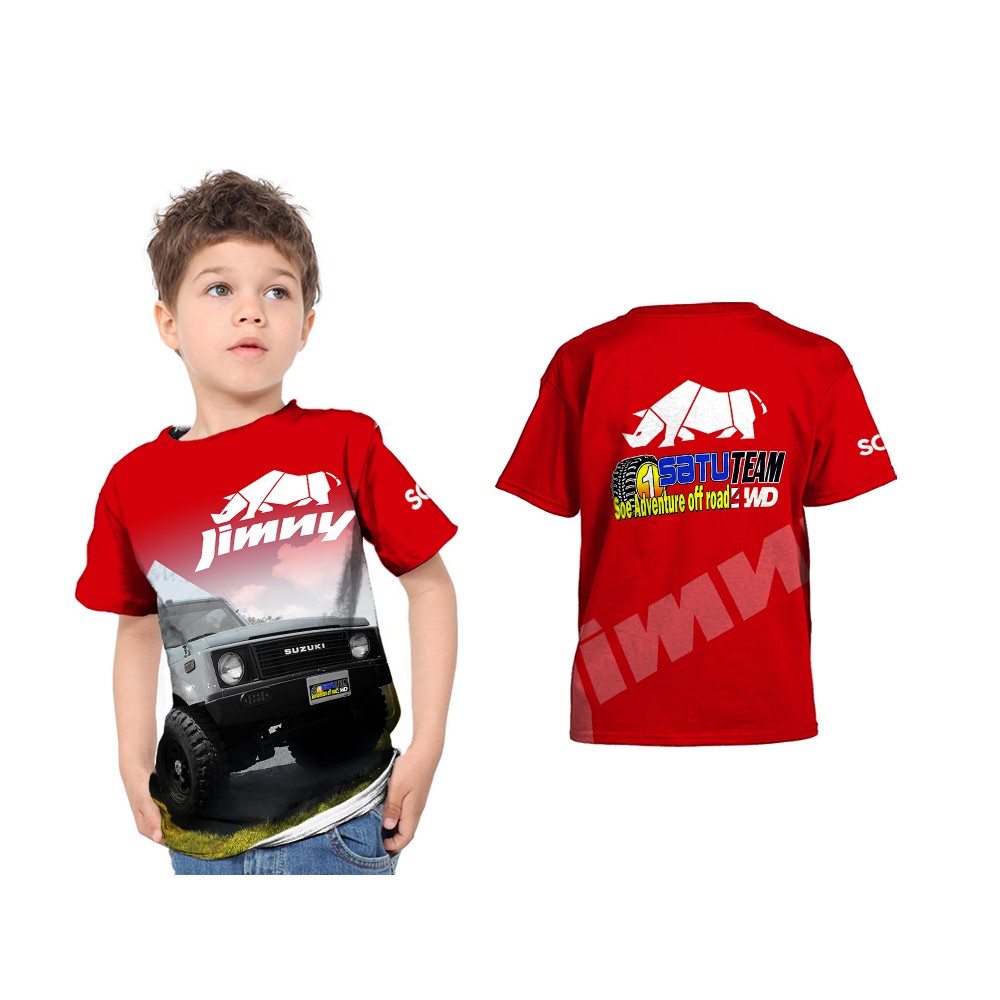 [Riashop] Kaos Jimny Anak | Kaos Jimny Offroad | Kaos Mobil Jimny | Kaos Komunitas Mobil