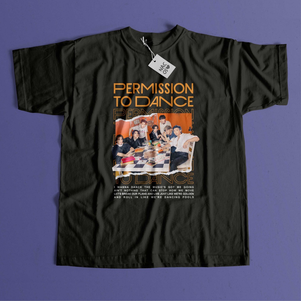 BTS BUTTER PERMISSION TO DANCE OT7 Tshirt Tee Kaos Custom + Freebies