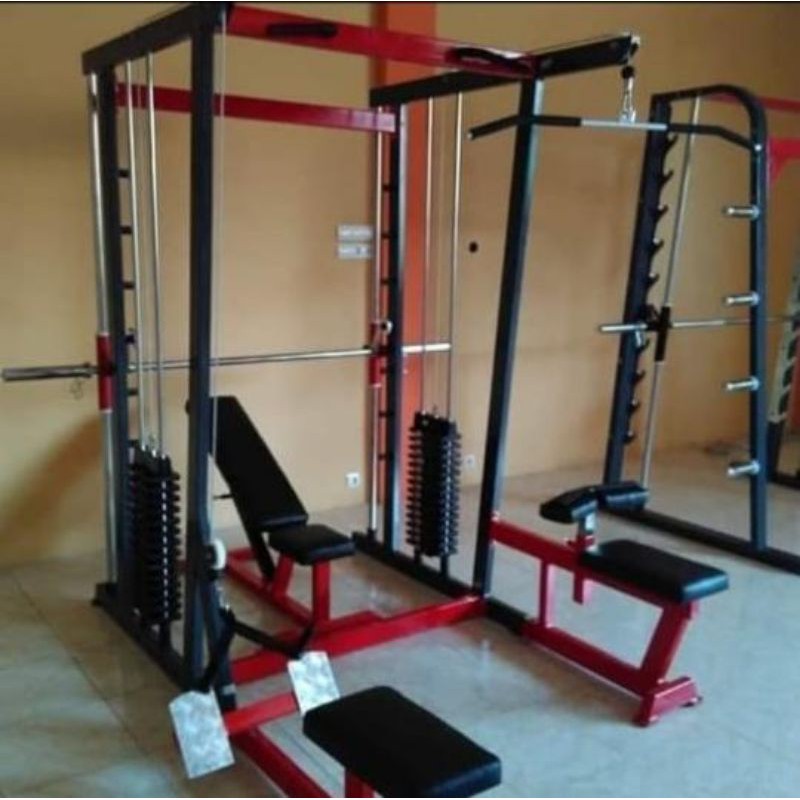 ALAT FITNESS SMITH MACHINE LAT PULL DOWN ROWING