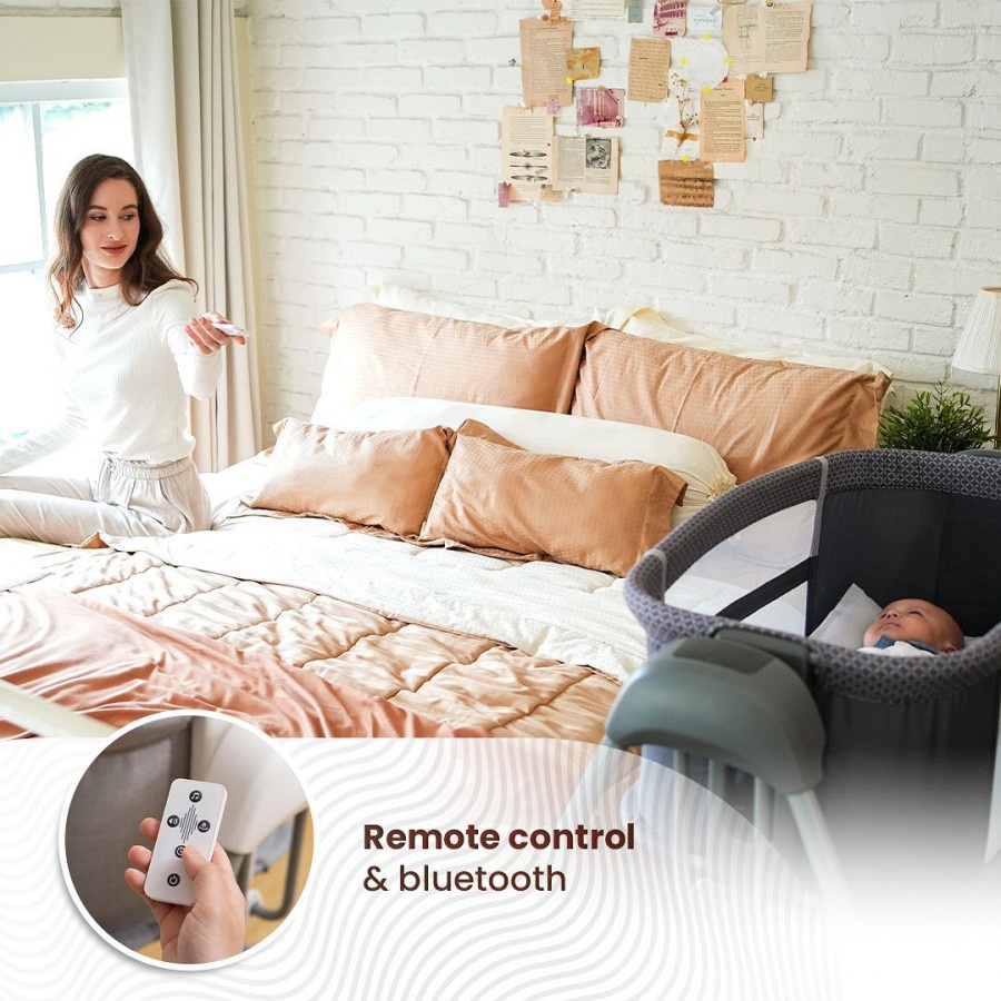 Box Bayi Tempat Tidur Bayi Cocolatte Auto Sway Sidebed With Bluetooth / Cocolatte Auto Sway Side Bed MX Height Adjustable