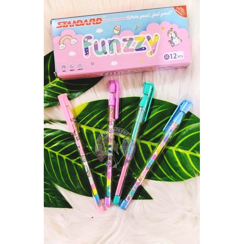 

[PCS] BALLPOINT / PENA / PULPEN STANDARD FUNZZY GEL 0.5MM HITAM