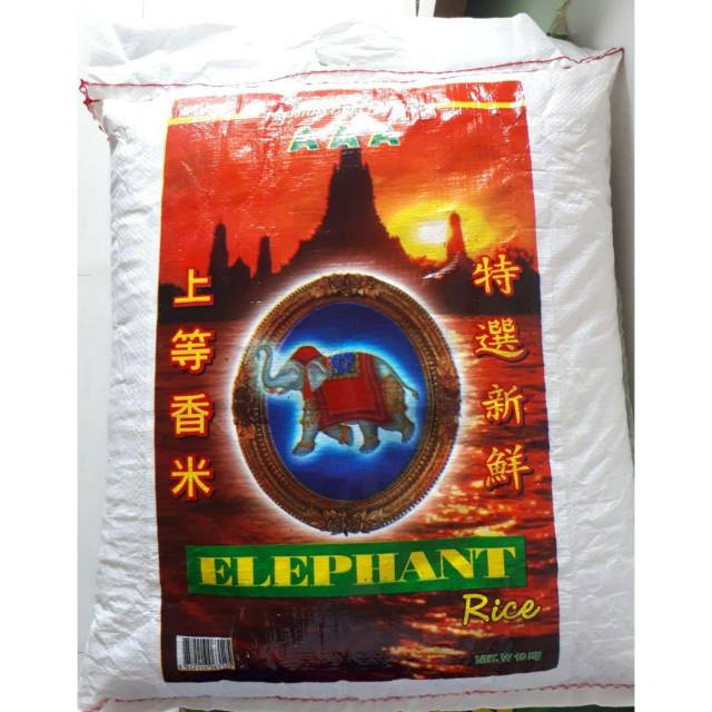 

Beras Putih Thailand Cap Gajah / Elephant 10 kg