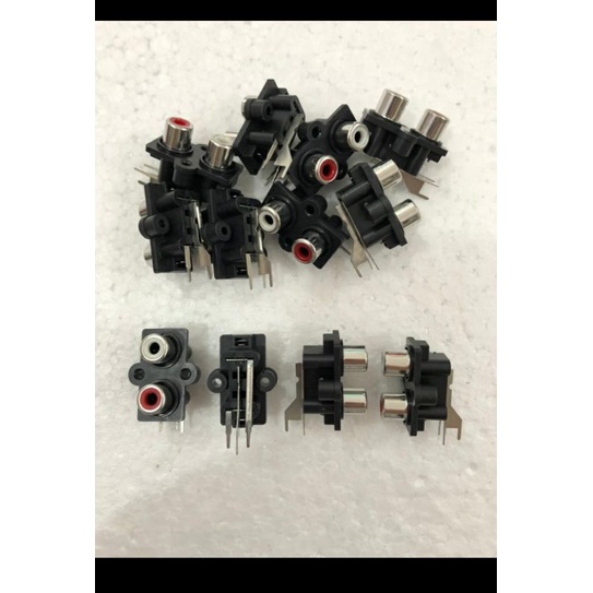 Soket RCA 2 Pin Bell Model Tidur ( Tancap PCB )