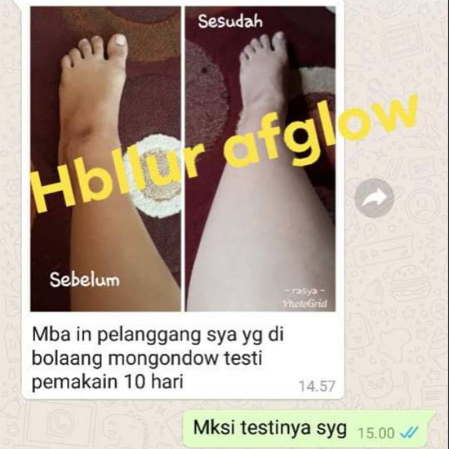 Testimoni AF GLOW SKINCARE pemutih wajah dan badan (not diorder)