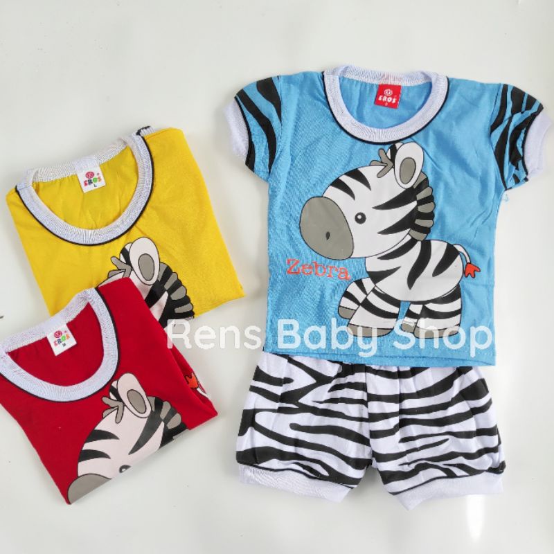 Setelan BAJU ZEBRA pendek celana anak bayi