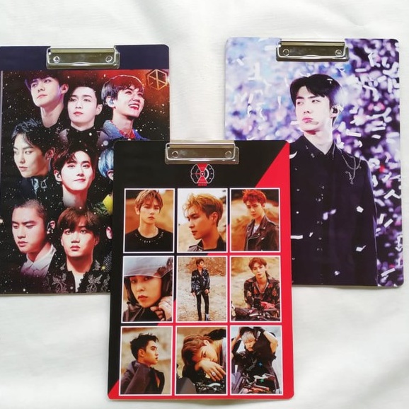

Papan Ujian / Clipboard EXO K-Pop Bebas Custom