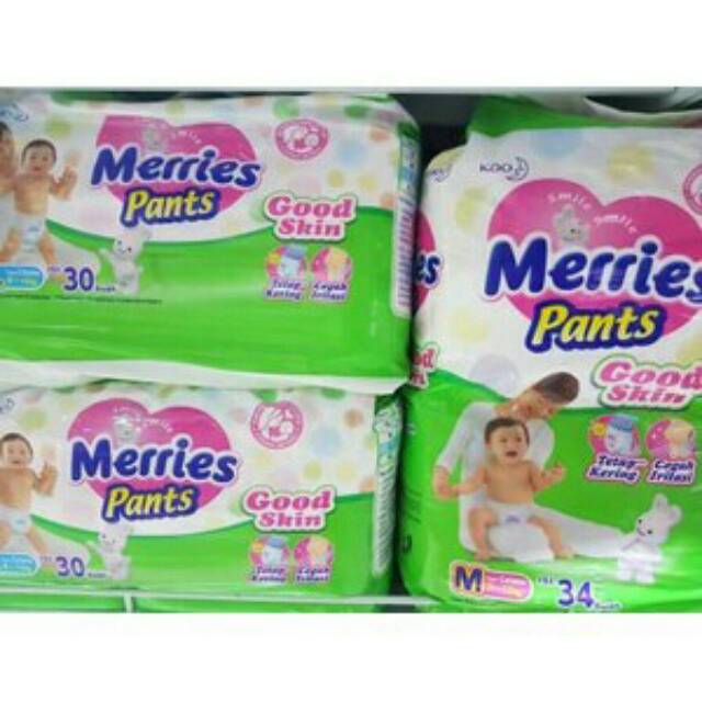 Merries Pants Good Skin S40 M34 L30 XL26    M20 L20+2 GOSEND