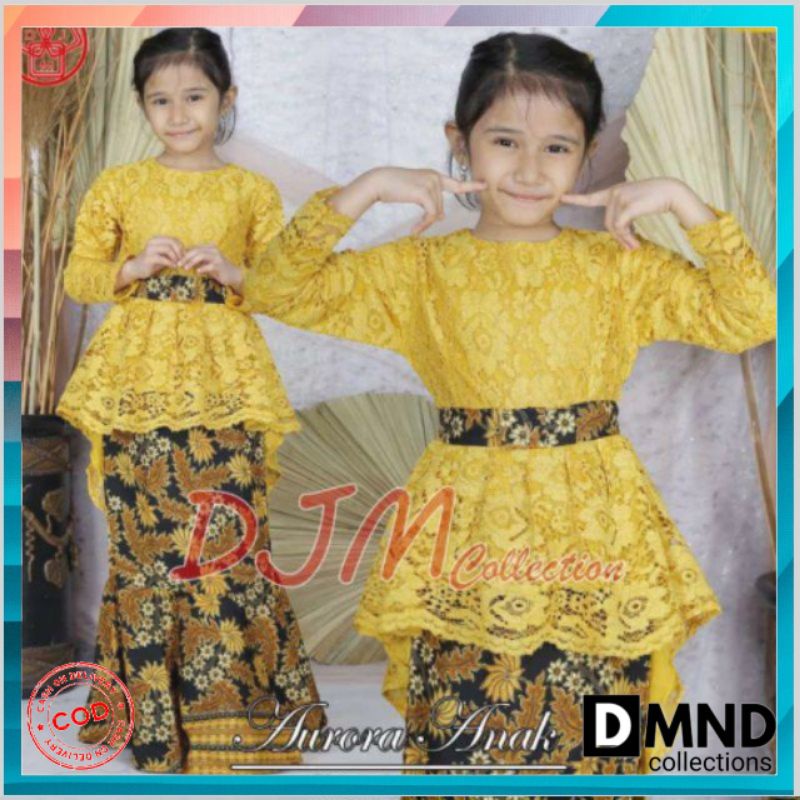 SETELAN KEBAYA AURORA ANAK/KEBAYA ANAK MODERN/KEBAYA ANAK TERLARIS