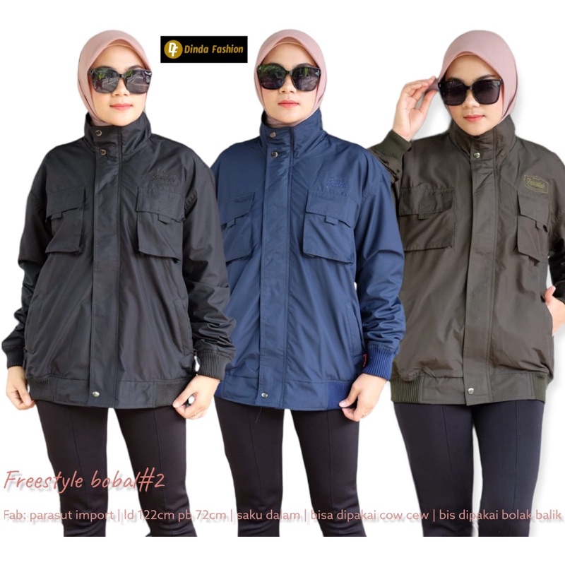 FREESTYLE BOBAL / JAKET PARASUT BOLAK BALIK