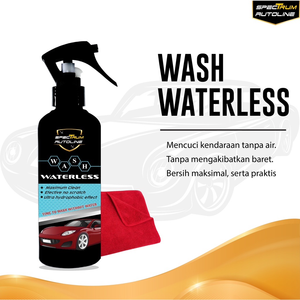 [ SPECTRUM ] WASH WATERLESS PEMBERSIH MOBIL TANPA AIR PENCUCI MOBIL MOTOR HELM TANPA AIR