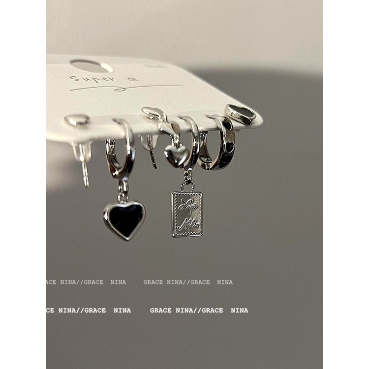 Anting Bahan titanium steel Gaya Korea