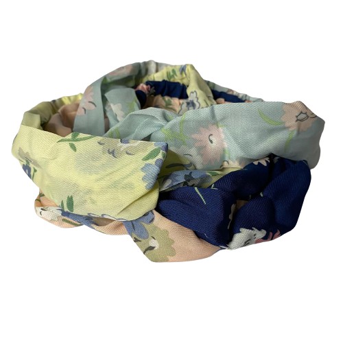 3SP | ART28 Bando Bandana Headband Simpul Twist Motif Bunga Bondu Cantik Aksesoris Rambut Ala Korea Import Murah