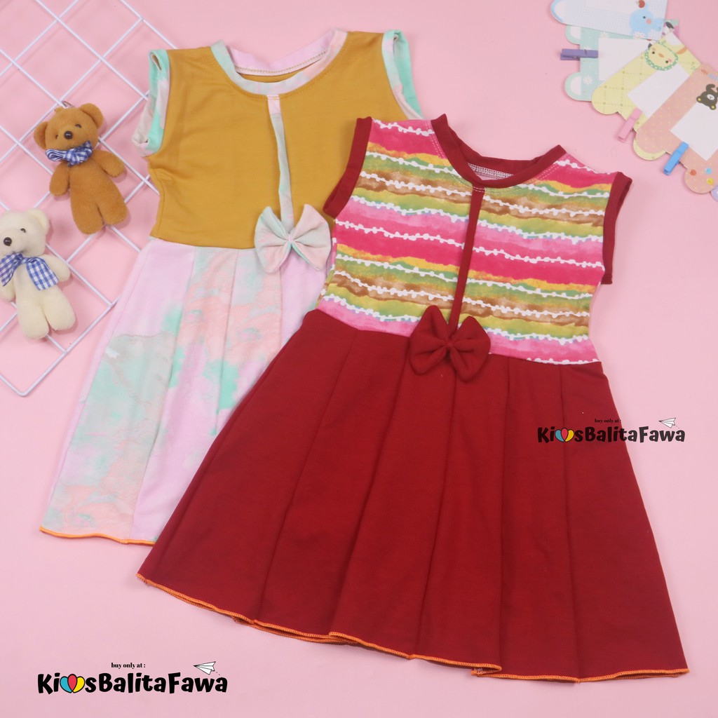 Dress Lala uk. 3-4 th / Dress Balita Dress Anak Cewek Dress Import Dress Yukensi Dress Anak Murah