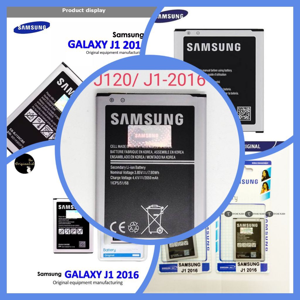 BATERAI SAMSUNG J1 2016 ORIGINAL 99 %