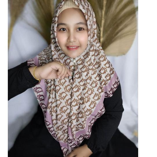 HIJAB INSTAN ZIPPER HIJAB SEGIEMPAT INSTAN ZIPPER MOTIF 국