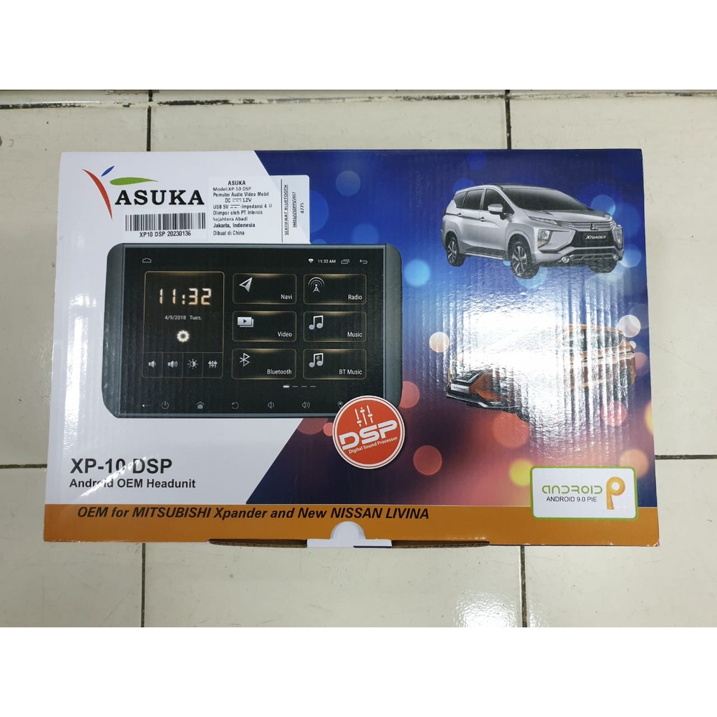 HEAD UNIT ANDROID ASUKA MITSUBISHI XPANDER NEW NISSAN LIVINA XP-10 DSP