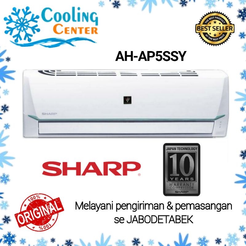 AC SHARP AH - AP 5 SSY THAILAND 1/2 PK + PASANG INSTALASI