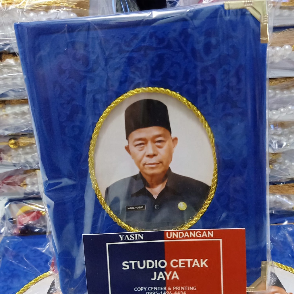 Cetak Buku Yasin Tahlil Cover Beludru Foto 192 Hal Free Tasbih + Siku