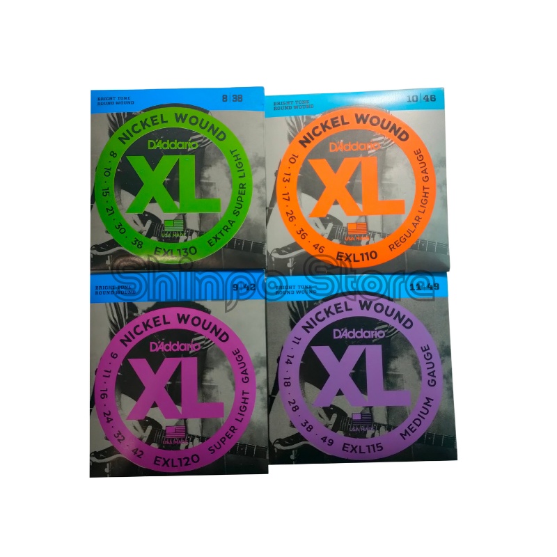 Senar Gitar Elektrik D'addario String EXL130 EXL120 EXL110 EXL115