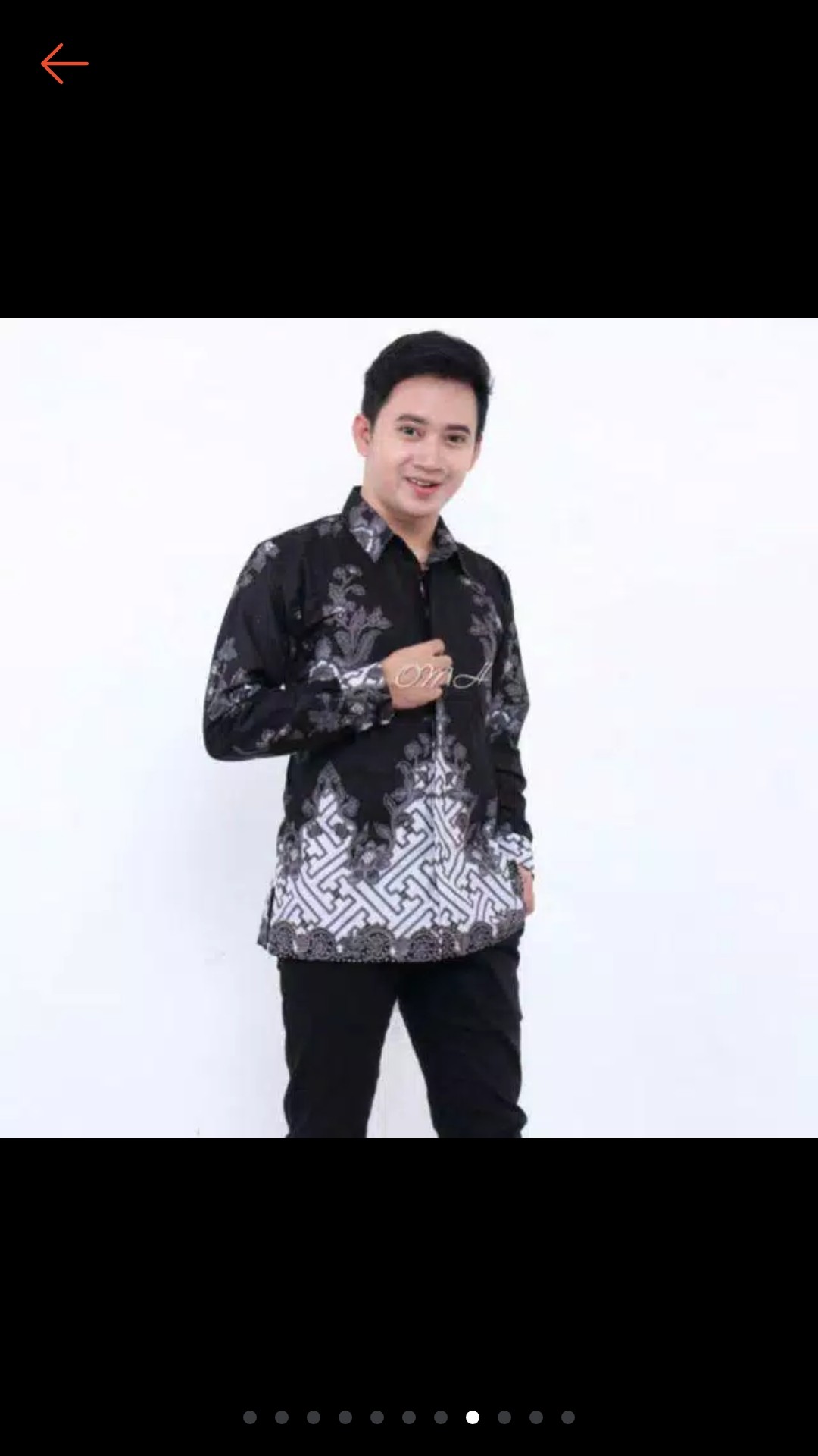 Baju Batik Couple Keluarga Gamis Jumbo Murah Pasangan Modern Muslim | Klyn - 014 Cg Pagar Bungan