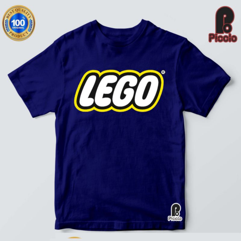 baju kaos anak logo lego bahan premium atasan