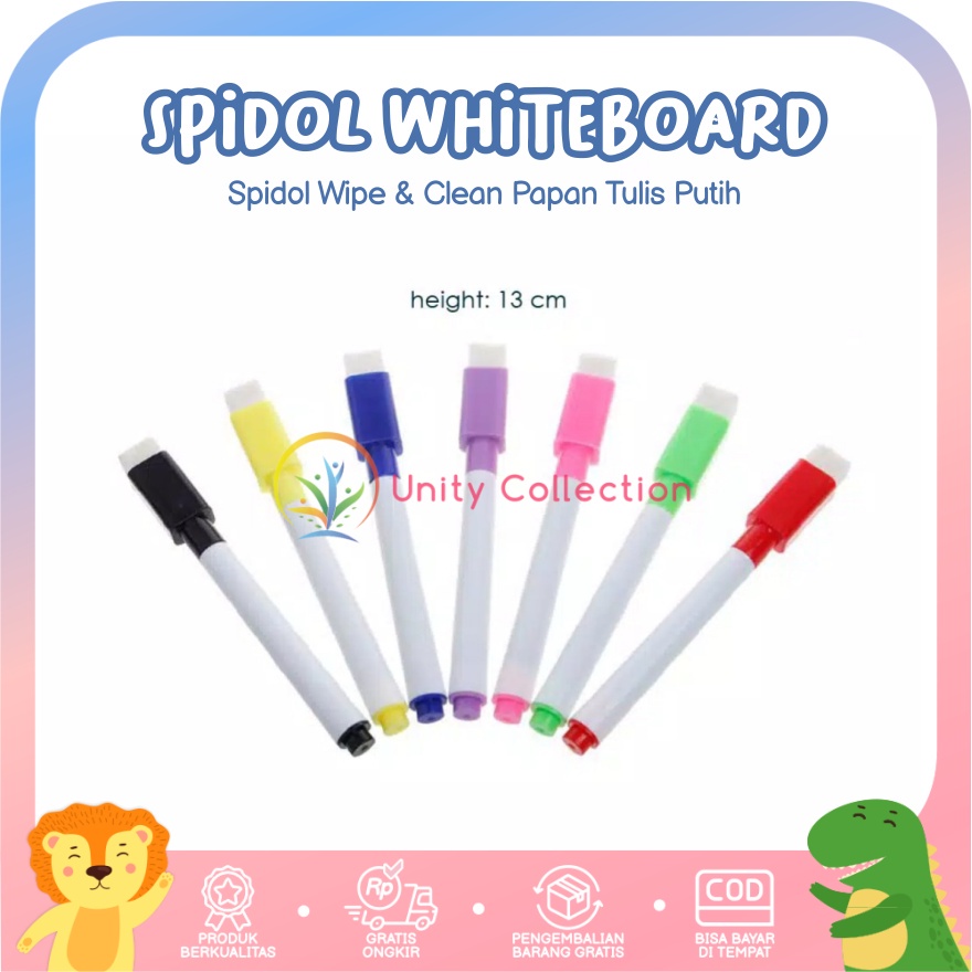 

Spidol Wipe and Clean Papan Tulis Anak Whiteboard Tinta Hitam