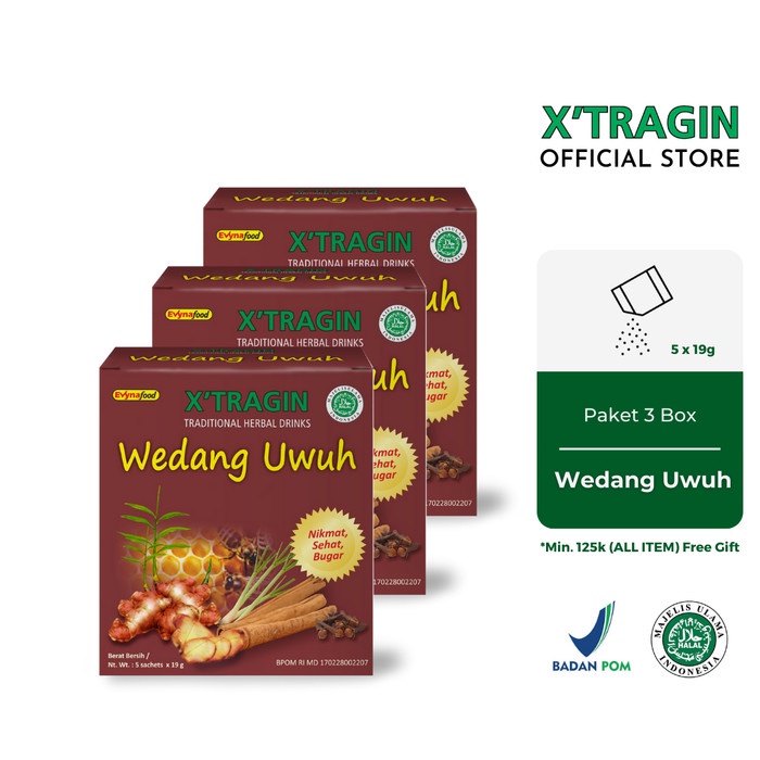 

X'TRAGIN Wedang Uwuh Minuman Bubuk Paket 3 Box (BERKUALITAS)