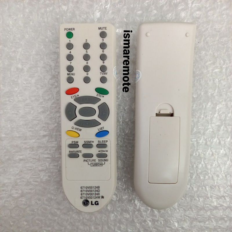 REMOT  REMOTE TV LG TABUNG SLIM FLAT  6710V00124D / X / W / B