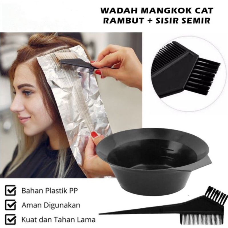 tempat semir rambut plus sisir mangkuk semir rambut mangkok salon