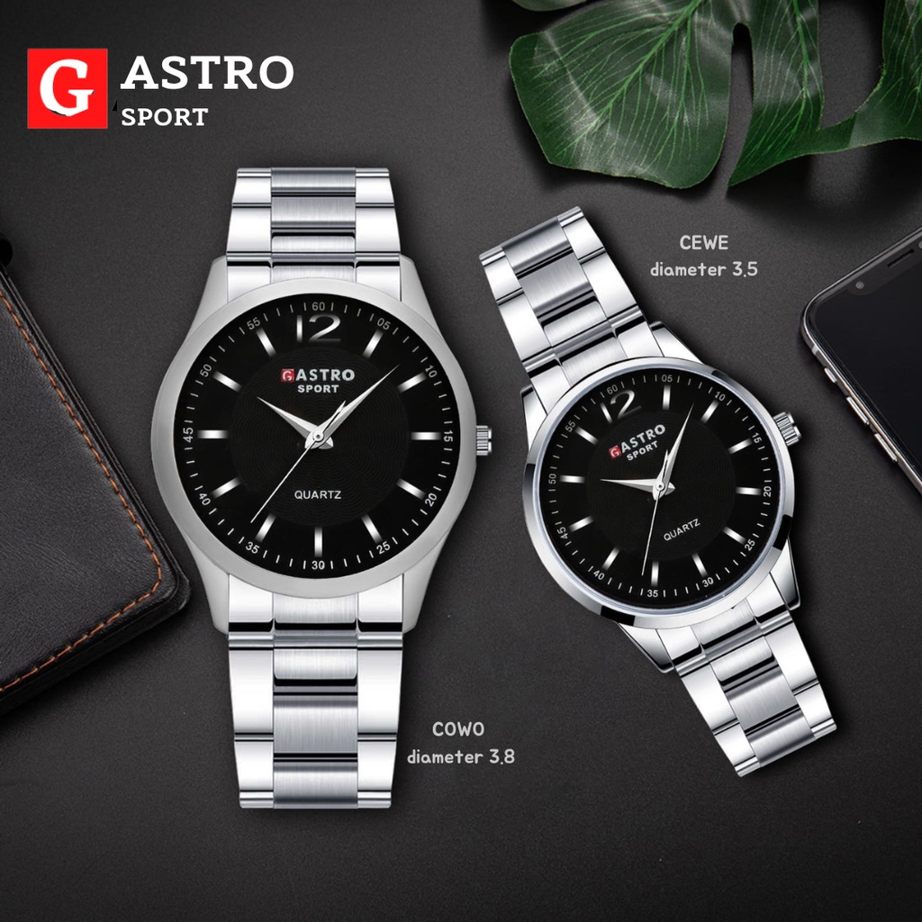 ✅ COD JAM TANGAN COUPLE RANTAI / JAM TANGAN PRIA WANITA GASTRO RANTAI ANALOG CASUAL CLASSIC PERMIUM ANTI AIR l BISA BELI SATUAN