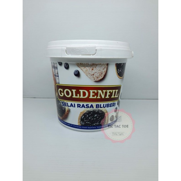 goldenfill blueberry 1kg /glaze /selai /topping /topping donat /goldenfill blueberry